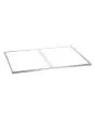 Edelstahlablage M4 für SNACKPOINT 200 - Loch 1: Entwickelt für Bain Marie 1/1 GN, 150 mm, Abmessungen mm B 345 x T 545 - Loch 2: Entwickelt für Bain Marie 1/1 GN, 150 mm, Abmessungen mm B 345 x T 545 - Abmessungen mm B 755 x T 578 x 15 H - Gewicht Kg 0,77