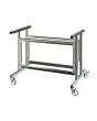 Inox-Wagen für Mod.ELBA PLUS - Produktmaße (B x T x H): 117,5 x 50 x 58,5
