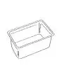 Behälter: Maße 18 cm (B) x 16,5 cm (T) x 12,6 cm (H) - Fassungsvermögen 2,5 Liter