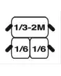 KÖRBE-SET: 2 x 1/6 GN + 1 x 1/3 GN 2M