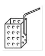 KORB 1/6 FÜR NUDELKOCHER - Produktmaße in cm (B x T x H): 14 x 14 x 20 - EG-Norm