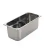 EISSCHALEN AUS EDELSTAHL - KAPAZITÄT: 5,0 Liter - ABMESSUNGEN in mm: 360 x 165 x 120 h