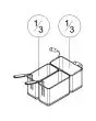 N. 2 Nudelkörbe GN 1/3 Produktmaße in cm (B x T x H): 29 x P 14,5 x 20 H + 1 Nudelkorb GN 1/3 Produktmaße in cm (B x T x H): 29 x P 16 x 20 H