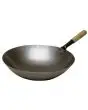 Wok-Pfanne aus Stahl - Durchmesser 360 mm - Abmessungen mm B 560 x T 360 x H 95 - Gewicht 1,5 kg