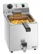 Elektrische Fritteuse mit Ablasshahn - Mod SNACK III PLUS - Geeignet für Ablage M1 - 1 Becken mit 9 Litern - Einphasen-Stromversorgung 230V/1/50-60Hz - Leistung kW 3,3 - Abmessungen mm B 285 x T 640 x 400 H - Gewicht Kg 6,2
