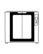 GARRAUM - LEISTUNG: 2,4 kW - KAPAZITÄT: 8 X (60X40 - GN 1/1) - PRODUKTMASSE IN CM (B x T x H): 93,5 X 81 X 87
