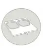 SIEGELFORM  Mit 2 ABDRÜCKEN - MASSE (18 x 18 cm) - FÜR MOD. SEAL MATIC 400 DIGIT