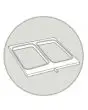 SIEGELFORM  Mit 2 ABDRÜCKEN - GASTRONORM 1/4 (26,5 x 16,2 cm) - FÜR MOD. SEAL MATIC 400 DIGIT