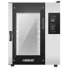 ELEKTRO KOMBI-BACKOFEN MIT HEISSLUFT UND DAMPF, DIGITALE STEUERUNG - Cod. GOURMET 1021E - GEEIGNET FÜR GASTRONOMIEBETRIEBE - Kapazität: 10 x GN 2/1 Bleche oder 20 x GN 1/1 - Leistung: 24 kW - Anschlusswert: 230/400 V 50/60 Hz - max.Temperatur: 270°C  - Au