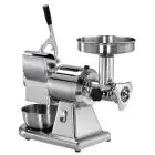 Fleischwolf und Käsereibe - Kombi 12/T - Mahlgruppe aus Aluminium - Einphasig - Stundenleistung Fleischwolf 100-160 kg/h - Stundenleistung Käsereibe 40 kg/h - EC - Kennzeichnung