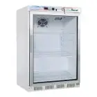 KÜHLSCHRANK AUS LACKIERTEM BLECH UND ABS-KUNSTSTOFF - STATISCHE KÜHLUNG - ECO - Mod. G-ER200G - 1 GLASTÜR - NUTZVOLUMEN: 130 LITER - TEMPERATUR: +2º/+8ºC - Abmessungen in cm (B x T x H): 60 X 58,5 X 85,5 - EG-NORM