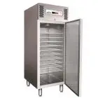 KÜHLSCHRANK AUS EDELSTAHL AISI 304  - FÜR EISDIELEN - UMLUFTKÜHLUNG - Mod GE800BT - Bruttokapazität: 737 LITER - 1 TÜR - TEMPERATUR: -10º/-22ºC - Abmessungen in cm. (B x T x H): 74 x 99 x 201 - EG-NORM