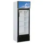 KÜHLSCHRANK AUS LACKIERTEM BLECH UND ALUMINIUM - FÜR SNACKS - STATISCHE KÜHLUNG - Mod G-SNACK176SC - 1 GLASTÜR - NUTZVOLUMEN: 171 LITER - TEMPERATUR: +2°/+8°C - Abmessungen in cm (B x T x H): 55 x 45 x 165 - EG-NORM