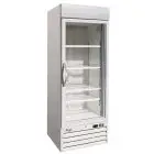 KÜHLSCHRANK AUS LACKIERTEM BLECH - FÜR SNACKS - UMLUFTKÜHLUNG - Mod. G-SNACK420BTG - 1 GLASTÜR - NUTZVOLUMEN: 578 LITER - TEMPERATUR: -18º/-22ºC - Abmessungen in cm (B x T x H): 68  X 63 X 213 - EG-NORM
