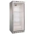 KÜHLSCHRANK AUS EDELSTAHL - STATISCHE KÜHLUNG - ECO - Mod. G-ER600GSS - 1 GLASTÜR - NUTZVOLUMEN: 570 LITER - TEMPERATUR: +2º/+8ºC - Abmessungen in cm. (B x T x H): 77,7 x 69,5 x 189,5 - EG-NORM