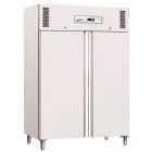 KÜHLSCHRANK AUS LACKIERTEM BLECH UND ALUMINIUM - STATISCHE KÜHLUNG - Mod. G-GNB1200TN -  GASTRONORM 2/1 (65 x 53 CM) - 2 TÜREN - Bruttokapazität: 1104 LITER - TEMPERATUR: +2°/+8°C - Abmessungen in cm (B x T x H): 134 X 80 X 201 - EG-NORM