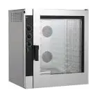 GAS-HEISSLUFTOFEN FÜR DIE GASTRONOMIE UND FÜR KONDITOREIEN - Mod NEMG102 - ELEKTROMECHANISCHE STEUERUNG - MIT BESCHWADUNG - ZWEI GESCHWINDIGKEITEN - EINPHASIGER ANSCHLUSS: 230/1/50 - LEISTUNG: 19 + 0,6 kW - KAPAZITÄT: 10 X (GN 1/1 ; 60X40) - EINSCHUBABSTA