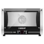 ELEKTRO-KONVEKTIONSOFEN MIT BEFEUCHTER UND DIGITALER STEUERUNG - Cod. BISTROT 464D - GEEIGNET FÜR KONDITOREIEN UND BÄCKEREIEN - Kapazität: 4 Bleche (60x40 cm) - Leistung: 6,5 kW - Anschlusswert: 230/400 V 50/60 Hz - max.Temperatur: 270°C  - Außenabmessung