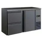 RETROBAR KÜHLSCHRANK FÜR GETRÄNKE - Mod DD 221 UF - Temperatur 0°/+10°C - Kapazität von 315 Litern - Einphasige Stromversorgung V220/1 - Leistung von 320 W - Produktmaße (BxTxH) cm 146,2 x 51,3 x 86 - Gewicht von 89 kg