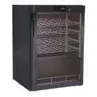WEINKÜHLSCHRANK - Mod. G-BJ118 - Kapazität für Flaschen: 24 x 0,75 Liter - Unterschiedliche Temperatur je nach Regal - Temperatur +5/+18 °C - Leistung W 77 - Einphasige Stromversorgung 230V/1/50Hz - Produktmaße (BxTxH) cm 60 x 60,3 x 86 - CE-Norm