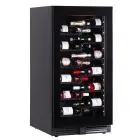 WEINKÜHLSCHRANK - Mod EY120I1VD NL - BELÜFTET - TEMPERATUR °C +2/+20 - 1 GLASTÜR - STRUKTUR AUS SCHWARZ VORLACKIERTEM BLECH - BRUTTO-KAPAZITÄT Lt. 273 - LEISTUNG 115 WATT - STROMVERSORGUNG 220/50Hz EINPHASIG - PRODUKTMAßE (BxTxH) cm 59,5 x 69 x 120