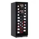 WEINKÜHLSCHRANK - Mod EY160I1VD NL - BELÜFTET - TEMPERATUR °C +2/+20 - 1 GLASTÜR - STRUKTUR AUS SCHWARZ VORLACKIERTEM BLECH - BRUTTO-KAPAZITÄT Lt. 386 - LEISTUNG 130 WATT - STROMVERSORGUNG 220/50Hz EINPHASIG - PRODUKTMAßE (BxTxH) cm 59,5 x 69 x 160