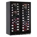WEINKÜHLSCHRANK - Mod EY355I3VD NL - BELÜFTET - TEMPERATUR +2°/+20°C / +2°/+12°C / +12°/+20°C - 2 GLASTÜREN - STRUKTUR AUS SCHWARZ VORLACKIERTEM BLECH - BRUTTO-KAPAZITÄT Lt. 872 - LEISTUNG 260 WATT - STROMVERSORGUNG 220/50Hz EINPHASIG - PRODUKTMAßE (BxTxH