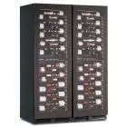 WEINKÜHLSCHRANK - Mod EY355I4VD NL - BELÜFTET - 4 TEMPERATURZONEN 2 x +2°/+12°C / 2 x +12°/+ +20°C - 2 GLASTÜREN - STRUKTUR AUS SCHWARZ LACKIERTEM BLECH - BRUTTO KAPAZITÄT Lt. 868 - LEISTUNG 260 W - STROMVERSORGUNG 220/50Hz EINPHASIG - PRODUKTMAßE (BxTxH)