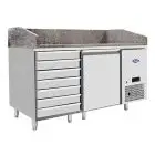 Atosa EPF3490GR Edelstahl-Kühlpizzatheke