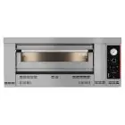 MECHANISCHER GASOFEN FÜR PIZZA - Mod HN 9 - 1 Kammer - Backfläche mit feuerfesten Ziegeln - Kammerabmessungen (BxTxH) cm 105 x 105 x 15 - Anzahl der Pizzen 9 (Ø 30/34 cm) - Leistung 29 kW - CE-Norm