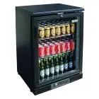 KÜHLVITRINE AUS LACKIERTEM BLECH UND ALUMINIUM - FÜR GETRÄNKE - Mod. G-BC1PB87 - UMLUFTKÜHLUNG - KAPAZITÄT: 129 LITER - 1 GLASTÜR - TEMPERATUR: +2°/+8°C - Abmessungen in cm (B x T x H): 60 x 53,5 x 87 - EG NORM