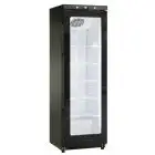 Kühlschrank - Mod GN 400 G TN BLK - Statisch mit Rührwerk - Gastronorm 2/1 (cm 65 x 53) - 1 Glastür - Kapazität 400 L - Temperatur +2°/+10° C - Maße cm B 60 x T 62,5 x H 186