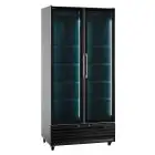 GETRÄNKEKÜHLSCHRANK - FÜR GETRÄNKE - BELÜFTET - Mod I LOOC 80 JUMBO N - KAPAZITÄT von 690 Litern - 2 GLASTÜREN - TEMPERATUR 0/+10°C - PRODUKTMAßE (BxTxH) cm 94 x 61,5 x 202,3 - CE-NORM