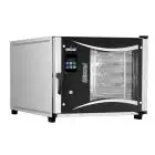 ELEKTRO KOMBI-BACKOFEN MIT HEISSLUFT UND DAMPF  UND TOUCH-BEDIENUNG - Cod. MISTRAL 5TTR M14 VISION - GEEIGNET FÜR BÄCKEREIEN UND KONDITOREIEN - UMLUFT - Ofenkapazität:5 Bleche in den Formaten 40 x 60 cm oder 46 x 66 cm - Leistung: 9 kW - dreiphasiger Ansc