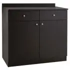 SERVIERSCHRANK - Eiche furniert, gebleicht - MOD. ML3202SS - 2 TÜREN - 2 Schubladen - Abmessungen in cm (B x T x H): 90 x 48 x 95
