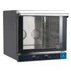 ELEKTRO-KONVEKTIONSOFEN FÜR DIE GASTRONOMIE - MOD. K 4 MEC GN - OFFENTÜR MIT KLAPPÖFFNUNG - 230V/1/50Hz - LEISTUNG: 3,35 kW - FASSUNGSVERMÖGEN: 4 BLECHE / GRILLROSTE GN 1/1 cm 53 x 32,5 - PRODUKTMASSE in cm (BxTxH): 68,6 X 66 X 58
