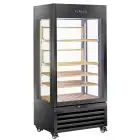 Weinkühlschrank - Mod RV 604BL - Fassungsvermögen n 120 Flaschen - Temperatur +0/+20 °C - Ventilierte Kühlung - Abmessungen cm B 90 x T 65 x 190 H
