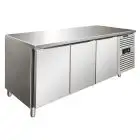 Tiefkühltisch - Edelstahl AISI 304 - Umluftkühlung - Mod SNACK 3100 BTF - 3 Türen - Nutzvolumen: 386 Liter - Temperaturberereich: -18°/-22°C - Produktmaße (B x T x H): 179,5 x 60 x 86