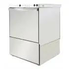 Spülmaschinen aus Edelstahl - professionelle Ausführung - MOD U500 - mit Laugenpumpe - Einphasenstrom - max - Einschubhöhe: 34 cm - Korbmaße (B x T): 50x50 cm - Spülzyklus:  (sec) 120 - Klarspüldosierer (einstellbar) - Produktmaße in cm (B x T x H): 55 x 