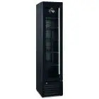 Kühlvitrine - Umluftgekühlt - Mod THIN FREEZER BLACK - Kapazität L 165 - N 1 Glastür - Temperatur -17/-22°C - Maße cm B 42 x T 60 x H 188