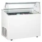 Eistheke - Mod. VETRINA TP 6 - Fassungsvermögen: 246 Liter - Temperaturbereich: - 15 °C / -20 °C - Produktmaße in cm (B x T x H): 120 x 67,3 x 117,5 - CE-Kennzeichnung