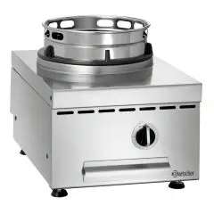 Bartscher Gaskochfeld 1 Brenner Wok – Mod GWTH1 – Leistung kW 11,5 – Maße cm B 40 x T 60 x 41,5 H