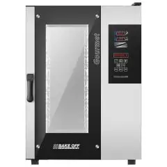 GAS KOMBI-BACKOFEN MIT HEISSLUFT UND DAMPF, DIGITALE STEUERUNG - Cod. GOURMET 1011G - GEEIGNET FÜR GASTRONOMIEBETRIEBE - Kapazität: 10 x GN 1/1 Bleche (32,5x53 cm) - Leistung: 15 kW - einphasiger Anschluss: 230 V 50/60 Hz - max.Temperatur: 270°C  - kataly