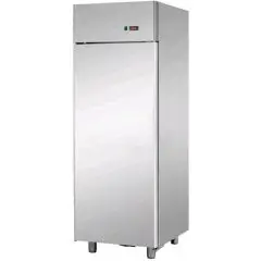 KÜHLSCHRANK AUS EDELSTAHL AISI 304 - UMLUFTKÜHLUNG - Mod. BG06ETN - NUTZVOLUMEN 600 Liter - 1 TÜR - TEMPERATUR 0/+10°C - ABMESSUNGEN IN CM. (B x T x H): 71 x 70 x 203/210 -CE-Kennzeichnung