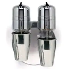 Mixer für Frappès - Wandmontage MOD. GM3133M - 2 Edelstahlbecher (2 x 0,800 Liter) - Geschwindigkeit: 18000 U/Min- Leistung: 300 W - einphasiger Anschluss 230V 50/60 Hz - CE Kennzeichnung
