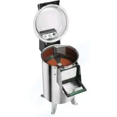KARTOFFELSCHÄLER Mod. PPN10 (Tischgerät) - Anschlusserte EINPHASIG oder DREIPHASIG - Fassungsvermögen 10 kg - Stundenleistung 120 kg/h - (mit Schälscheibe) - Leistung 1 hp/750W - CE-Kennzeichnung