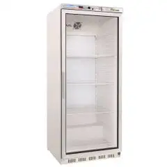 KÜHLSCHRANK AUS LACKIERTEM BLECH UND ABS-KUNSTSTOFF - STATISCHE KÜHLUNG - ECO - Mod. G-ER600G - 1 GLASTÜR - NUTZVOLUMEN: 570 LITER - TEMPERATUR: +2º/+8ºC - Abmessungen in cm (B x T x H): 77,7 X 69,5 X 189,5 - EG-NORM
