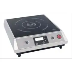 INDUKTIONSKOCHFELD - Mod. IND 270 B - Glaskeramikplatte - LED Display - Induktionsfläche: 140 mm ÷ 220 mm - Leistung: 2,7 kW - einphasiger Anschluss - Produktmaße in cm (B  x T x H): 32 x 36,8 x 10,6 - EG-Norm