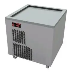 SCHIEBEWAGEN MIT TIEFKÜHLPLATTE - Mod. VRLEG800 - FÜR SPEISEEIS - MAX.TEMPERATUR: -38°C - EINPHASIGER ANSCHLUSS - LEISTUNG: 1,23 kW - ABMESSUNG DER PLATTE: 61 x 56 cm - AUSSENABMESSUNGEN in cm (BxTxH): 80 x 75 x 85