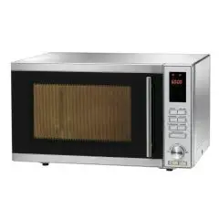 MIKROWELLE AUS EDELSTAHL mit Konvektion, Grill und Digitalsteuerung - Mod MC 2452 - Garraumkapazität Lt 25 - Mikrowellenleistung kW 0,9 - Konvektionsleistung kW 2,4 - Grillleistung kW 1,4 - Einphasig 230V/1N/50Hz
